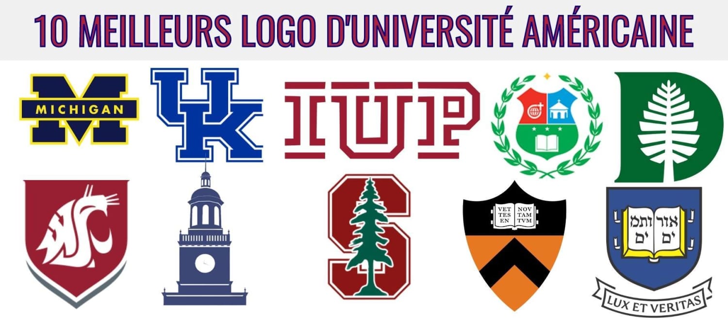 10 bedste amerikanske universitetslogo