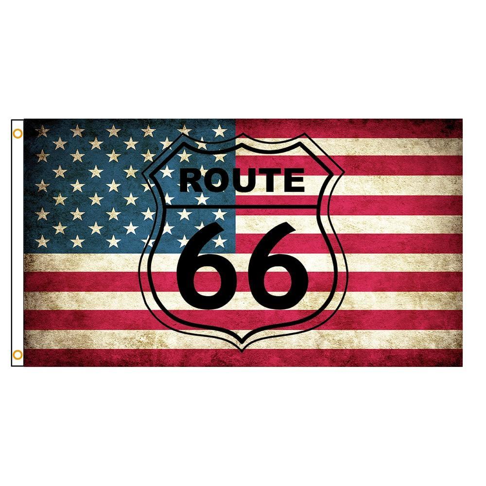 Drapeau Vintage Route 66