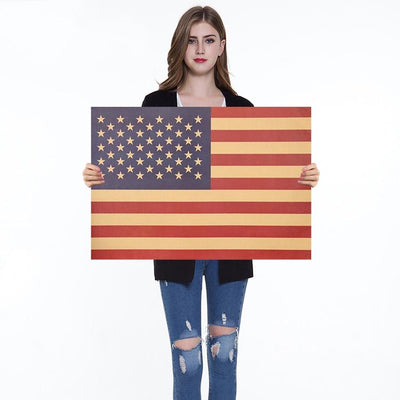 Autocolante de perete cu steag american de epocă