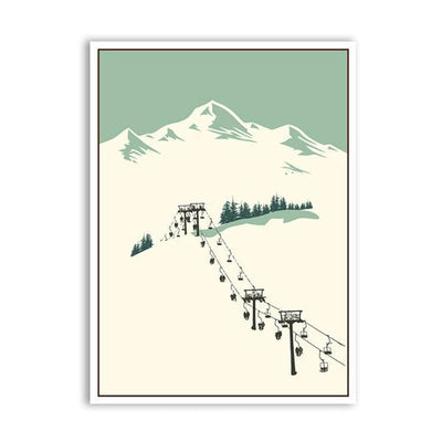 Tableau Vintage Ski