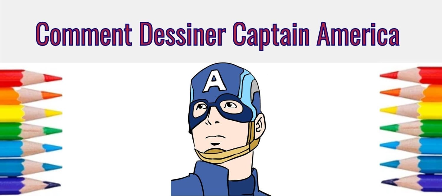 Как да нарисувате Капитан Америка