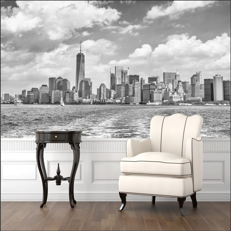 Tapet vintage alb-negru