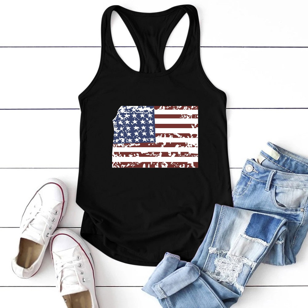 Amerikaanse tanktop voor dames