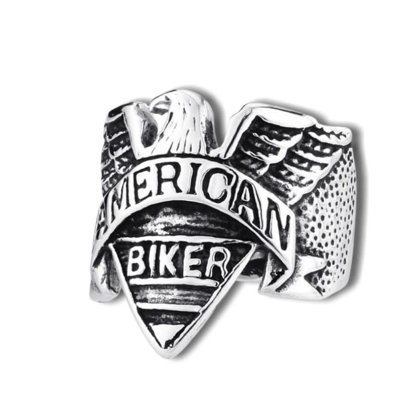 Inel de motociclist american de epocă