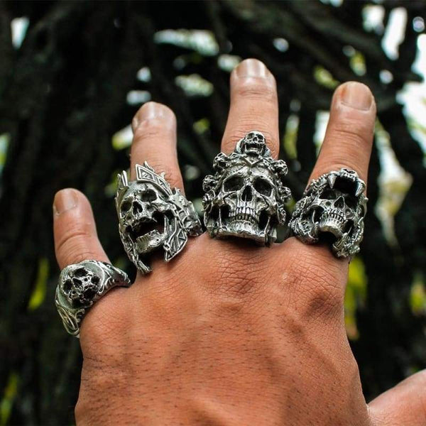 Bague Indienne Tete De Mort Boutique New York