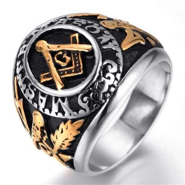 Bague maconnique online homme