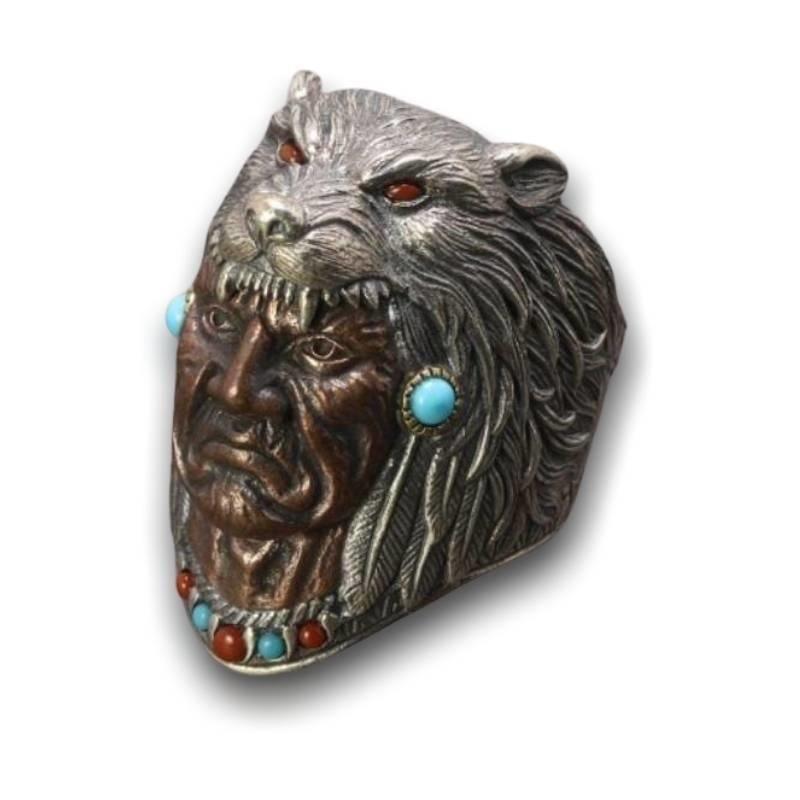 Vintage turkis indisk hodering