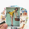Stickers Vintage Bomber pin Up Girl