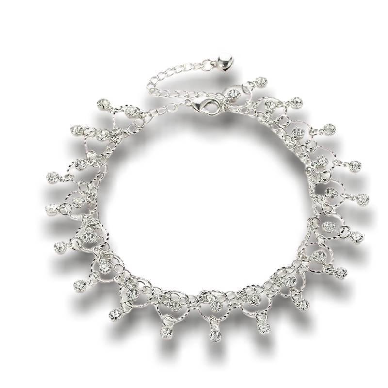 Vintage indiai ezüst boka karkötő