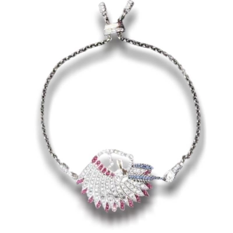 Pulsera de plata vintage para hombre indio