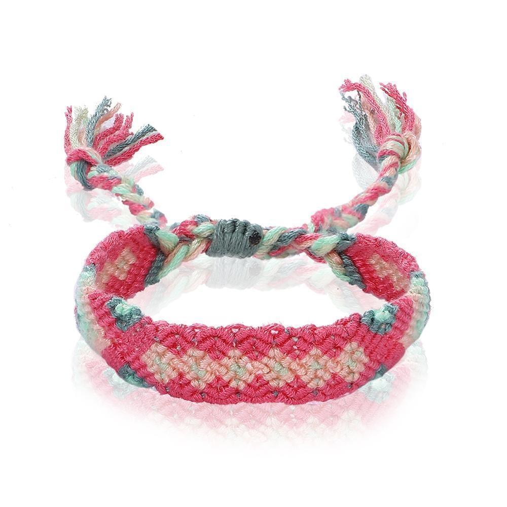 Pulsera de tela india vintage