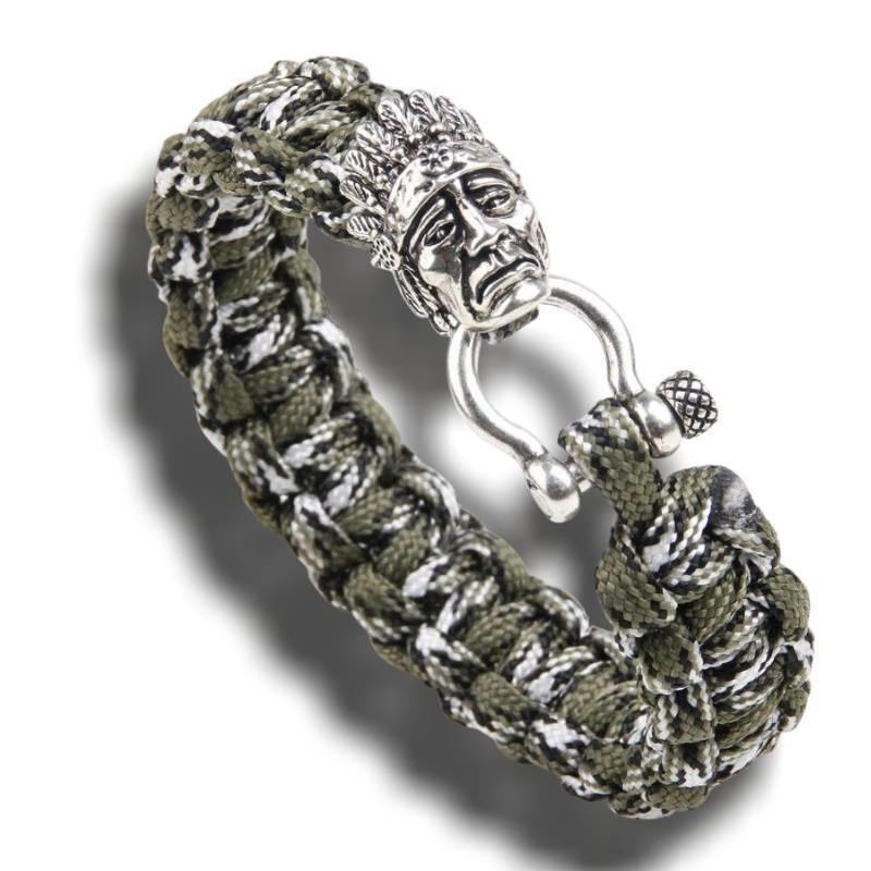 Pulsera de cabeza india vintage