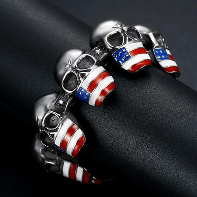 Bracelet Vintage  Tête De Mort