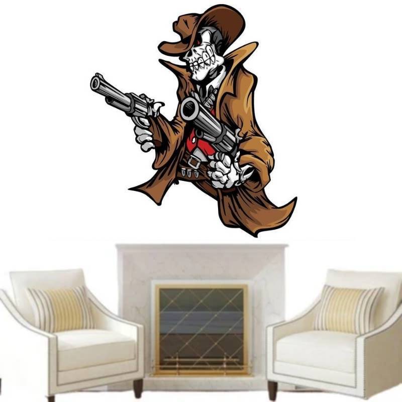 Autocolante vintage Cowboy