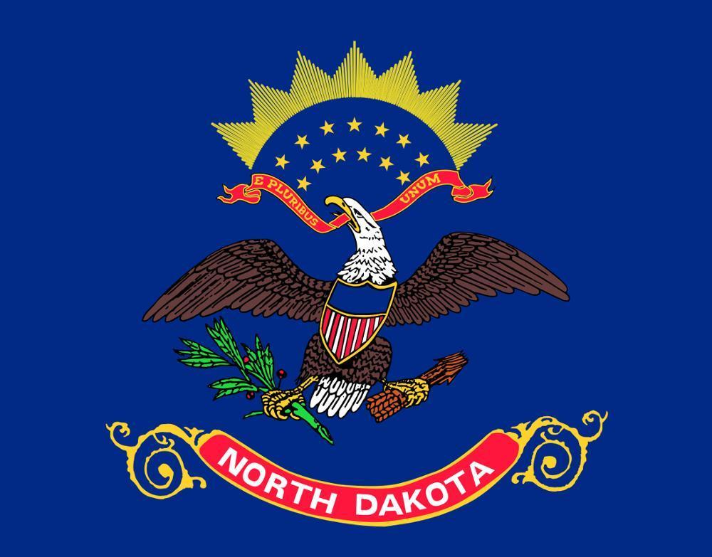 Drapeau Vintage Dakota du Nord