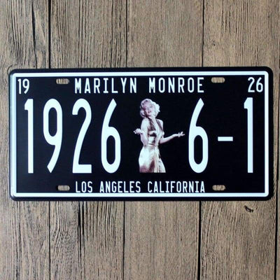 Plaque Vintage Marilyn Monroe
