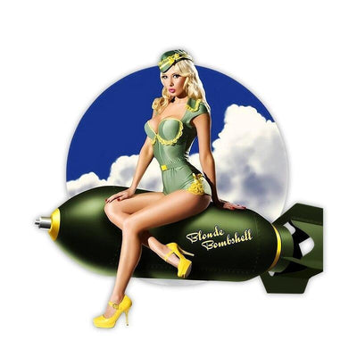 Stickers Vintage Military Pin Up