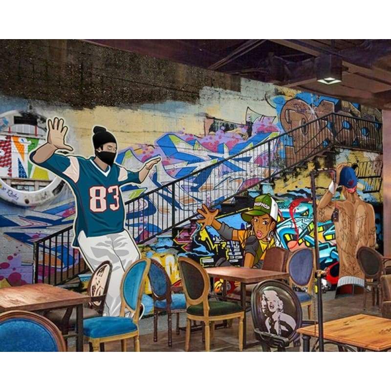 Vintage Graffiti New York Tapet