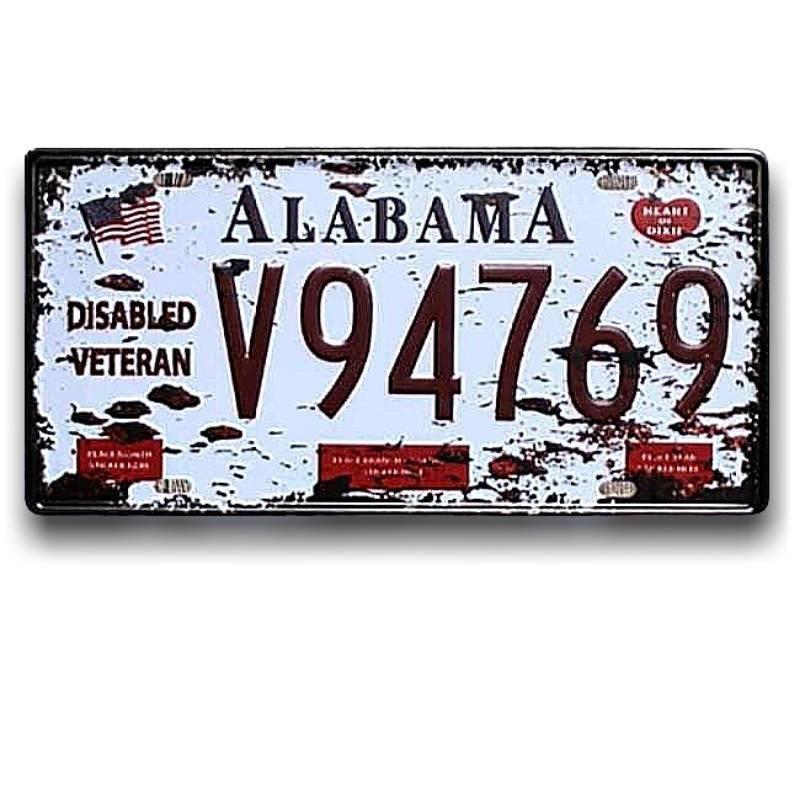 Plaque Vintage Alabama