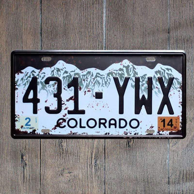Plaque Vintage Colorado