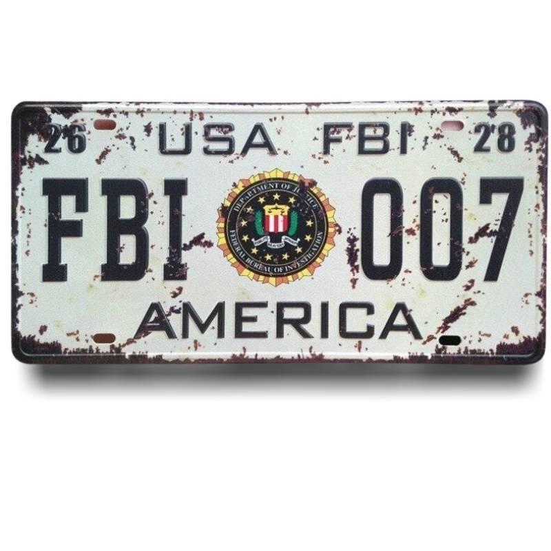 Plaque Vintage FBI