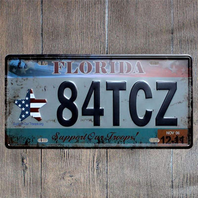 Plaque Vintage Floride