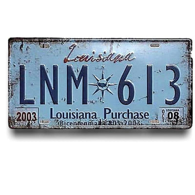 Plaque Vintage Louisiane