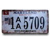Plaque Vintage Maryland