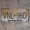 Plaque Vintage New Jersey