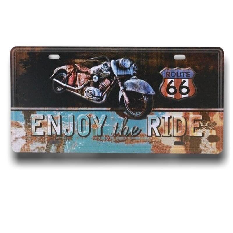 Placă Vintage Route 66