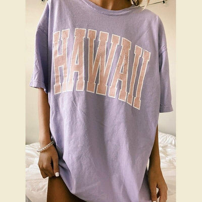 T-Shirt Vintage  Hawaii Femme