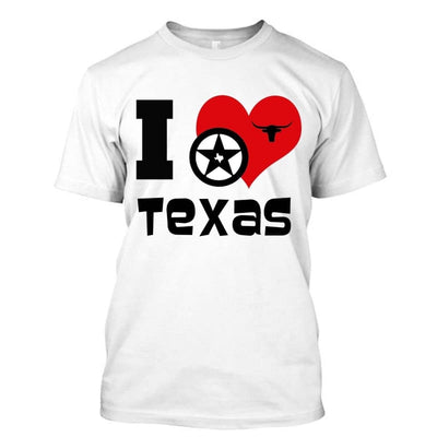 T-Shirt Vintage  I Love Texas