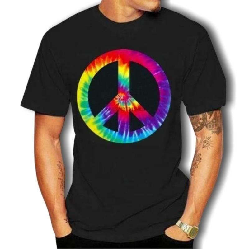 Tricou hippie multicolor vintage