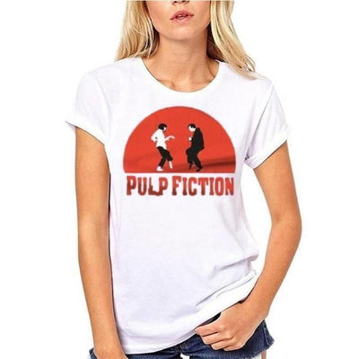 T-Shirt Vintage  Pulp Fiction Blanc