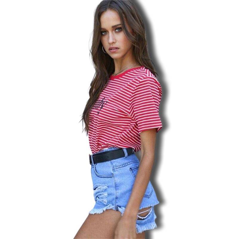 Винтидж раирана тениска