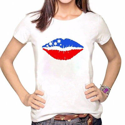 T-Shirt Vintage  USA Femme