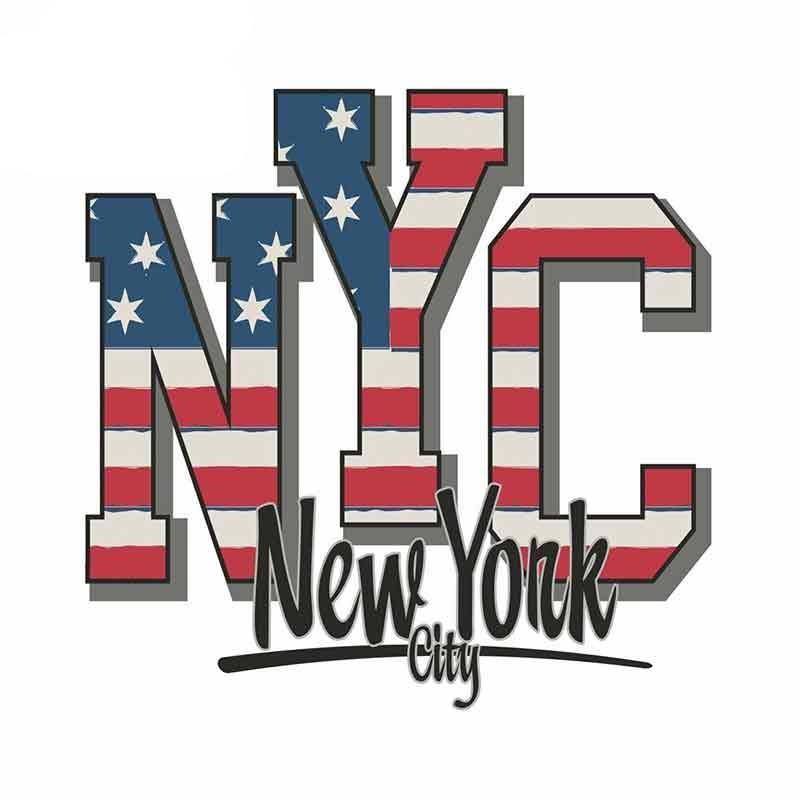 Autocolante vintage New York pentru frigider