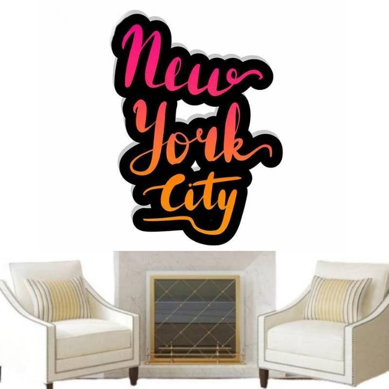Autocolante de perete vintage 3D New York