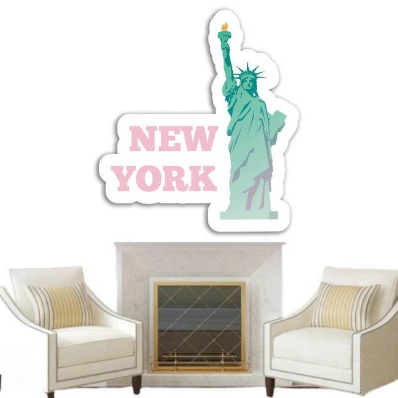 Autocolante vintage New York roz