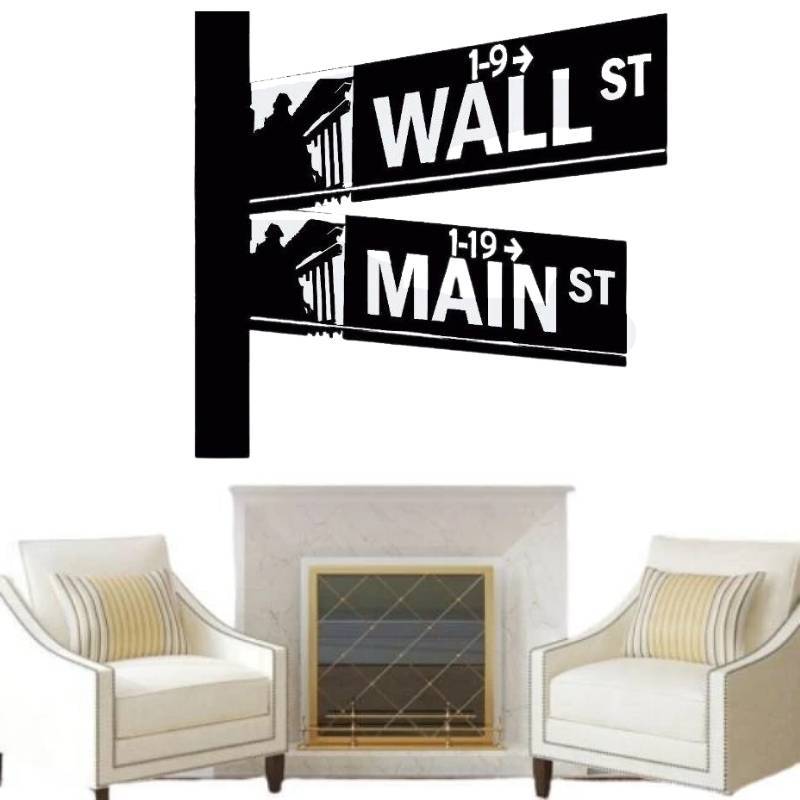 Stickers Vintage Panneau New York