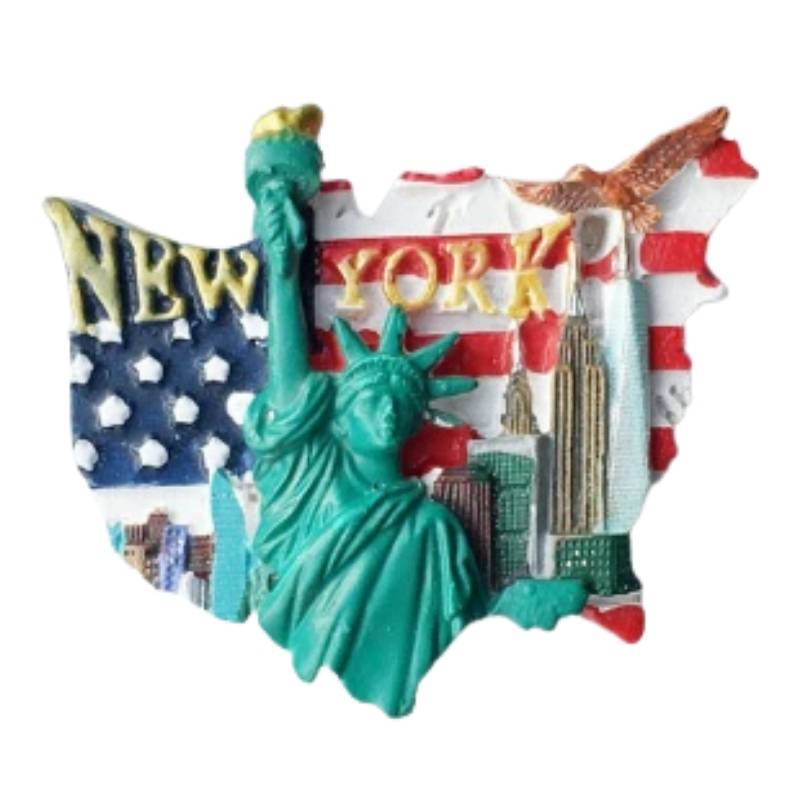 Autocolante vintage New York pentru frigider