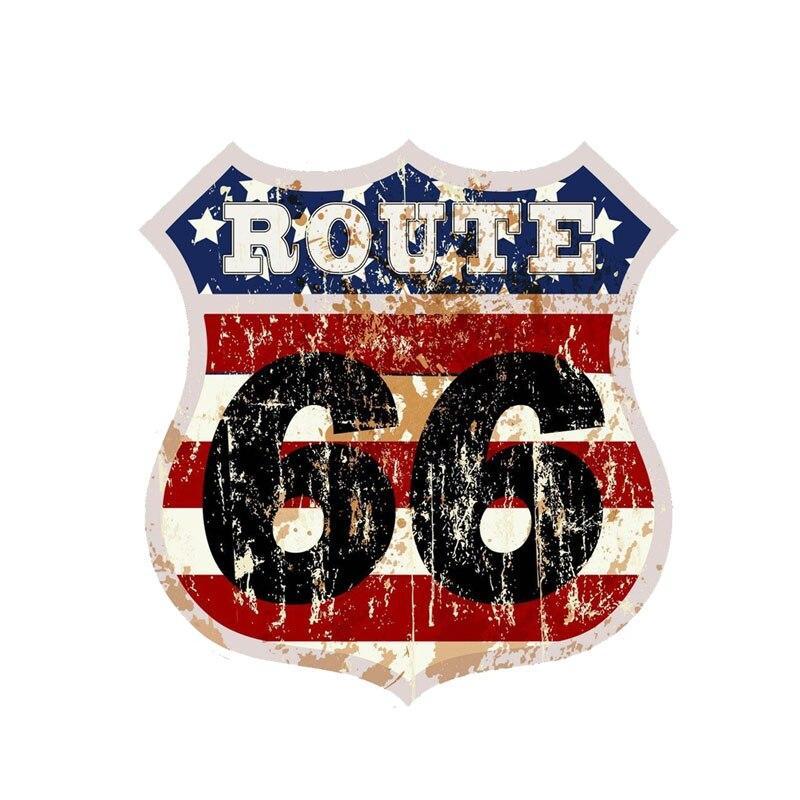 Stickers Vintage Route 66 Pour Moto