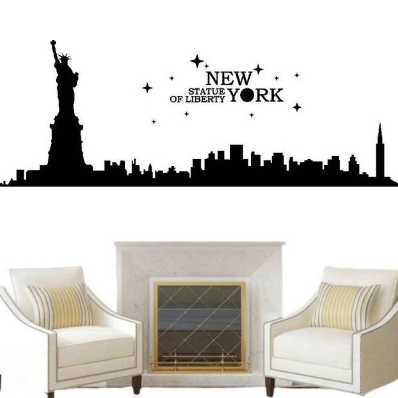 Stickers Vintage Statue De La Liberté New York