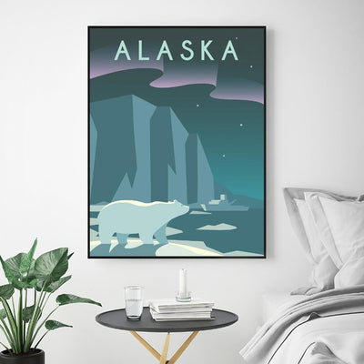 Tableau Vintage Alaska