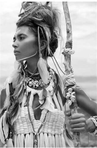 Tableau Vintage Femme Amérindienne