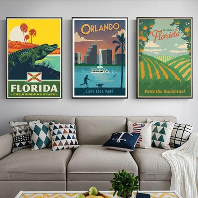 Tableau Vintage Floride