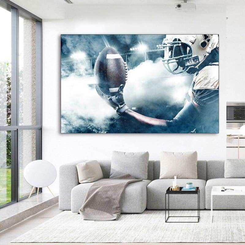 Pictură de fotbal american de epocă