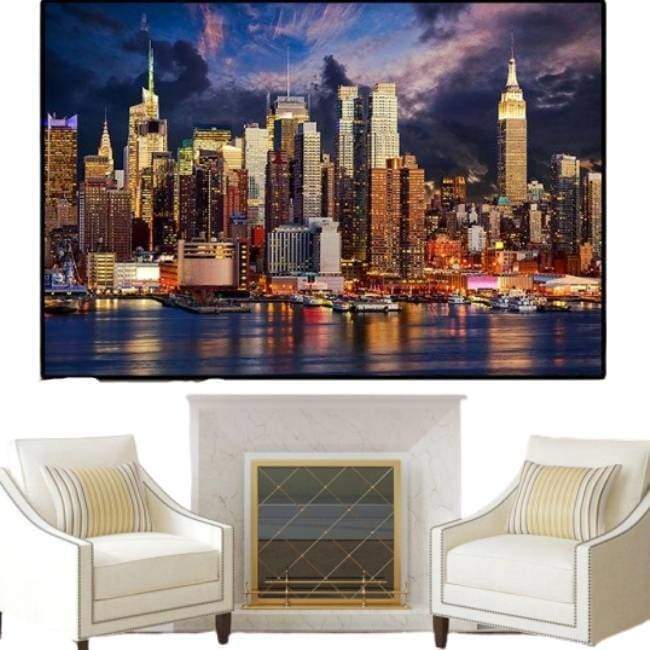 Pictură gigant din New York de epocă