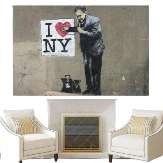 Pictură de epocă Vintage I Love New York