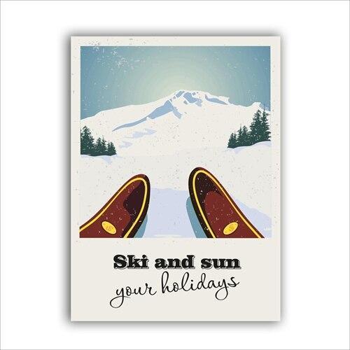 Vintage hegyi festészet